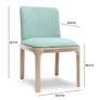 5_TOV Rebecca 20 1/2" Wide Light Blue Velvet Fabric Dining Chair more views