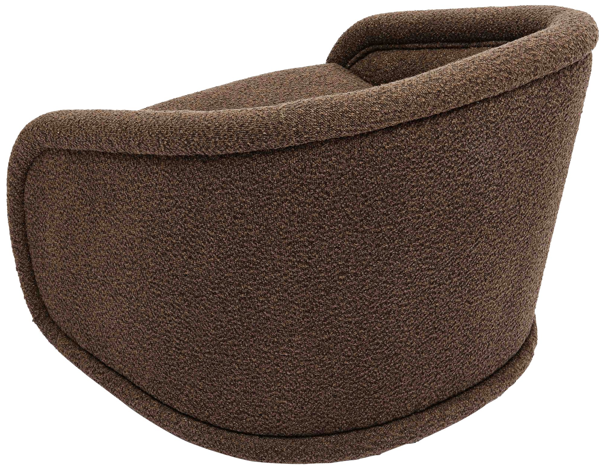 Image 4 TOV Rory 29 1/4" Wide Modern Chocolate Brown Boucle Swivel Armchair more views