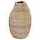 TOV Saava 10" High Sandstone Curved Stone Decorative Vase