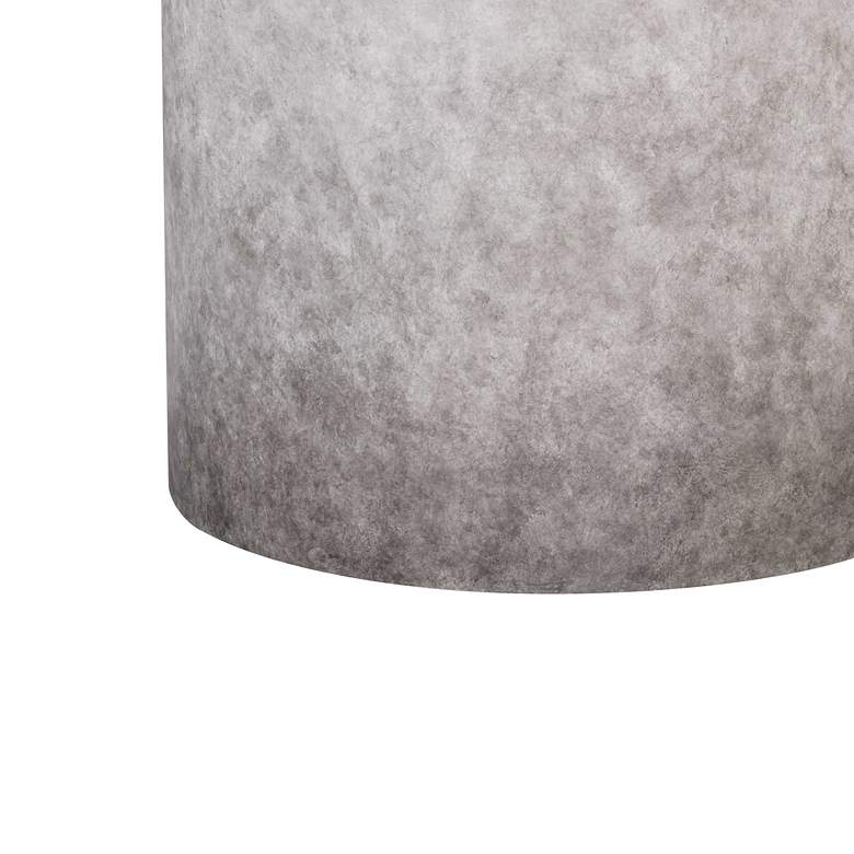 Image 5 TOV Sarana 13" Wide Gray Ombre Round Modern Concrete Accent Stool more views
