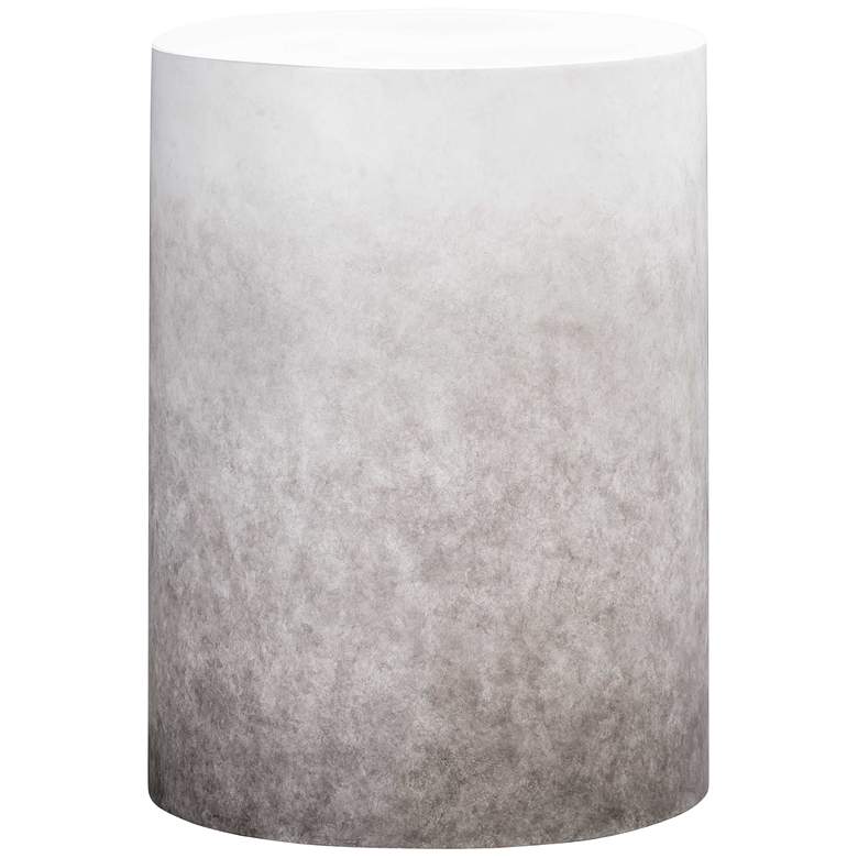 Image 6 TOV Sarana 13" Wide Gray Ombre Round Modern Concrete Accent Stool more views