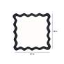6_TOV Scalloped Edge Black and White Cotton Placemats Set of 4 more views