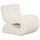 TOV Senna 22" Wide Cream Corduroy Fabric Modern Accent Chair