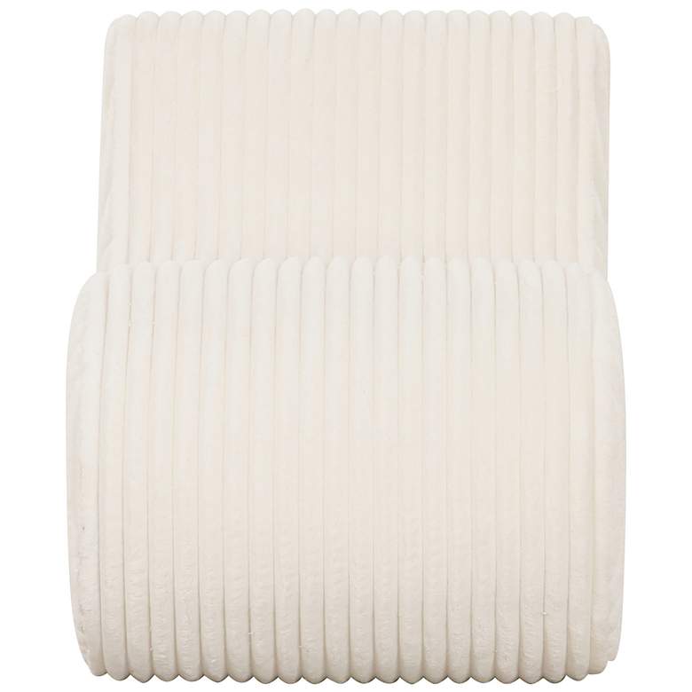 Image 4 TOV Senna 22" Wide Cream Corduroy Fabric Modern Accent Chair more views