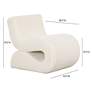 6_TOV Senna 22" Wide Cream Corduroy Fabric Modern Accent Chair more views