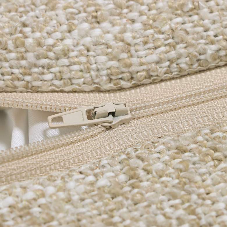 Image 3 TOV Sephine 20" Chocolate Brown Boucle Fabric Accent Pillow more views