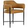 TOV Sezanne 23 1/2" Wide Tan Vegan Leather Modern Dining Chair
