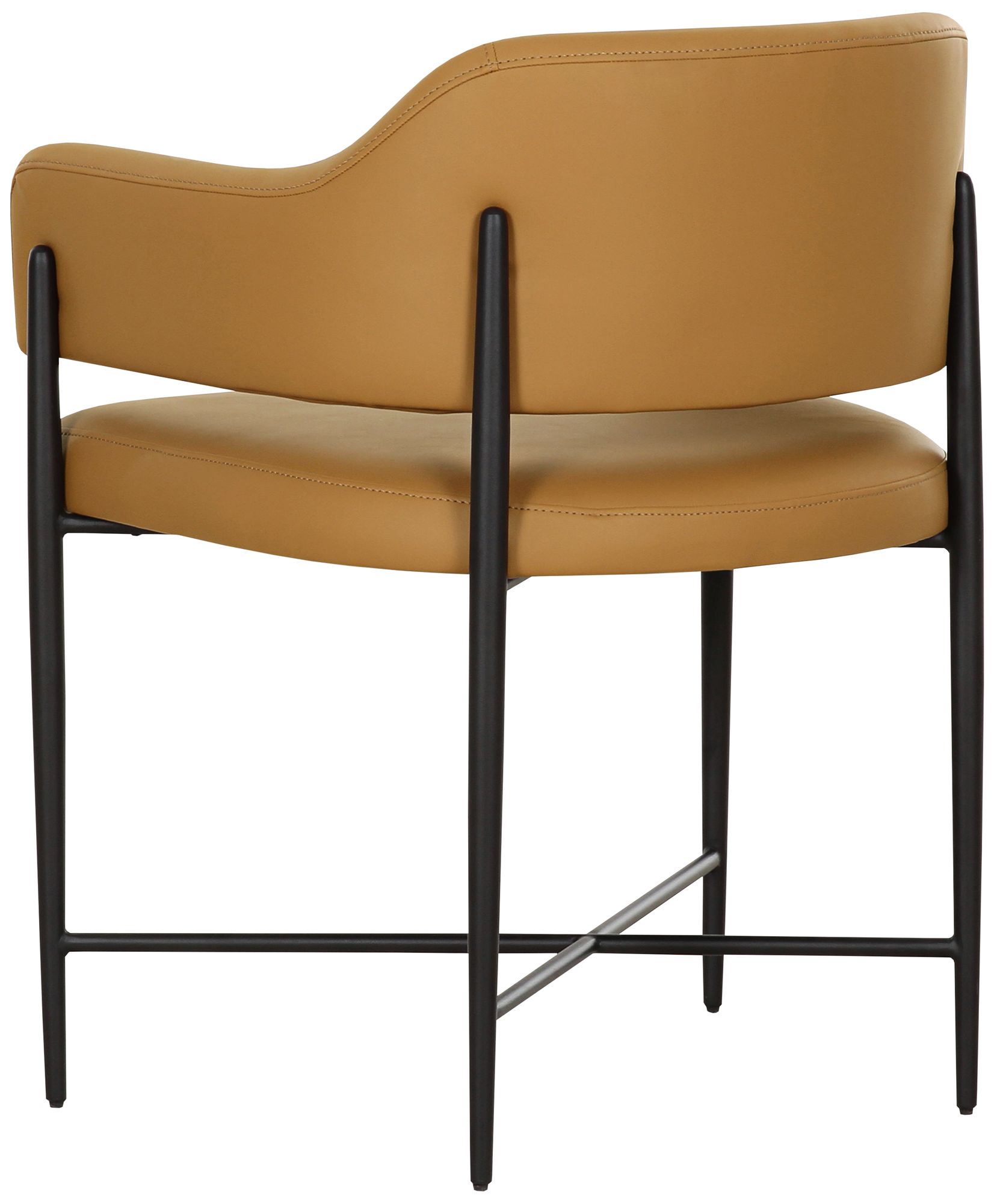 Image 4 TOV Sezanne 23 1/2" Wide Tan Vegan Leather Modern Dining Chair more views