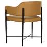 4_TOV Sezanne 23 1/2" Wide Tan Vegan Leather Modern Dining Chair more views