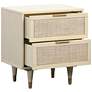 4_TOV Sierra 22" Wide Iron and Buttermilk Wood Nightstands Set of 2 more views
