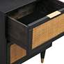 2_TOV Sierra 22" Wide Noir Acacia Wood 2-Drawer Nightstands Set of 2 more views