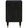 5_TOV Sierra 22" Wide Noir Acacia Wood 2-Drawer Nightstands Set of 2 more views