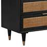 4_TOV Sierra 60" Wide Noir Acacia Wood and Iron 6-Drawer Dresser more views