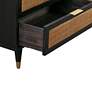 6_TOV Sierra 60" Wide Noir Acacia Wood and Iron 6-Drawer Dresser more views