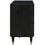 TOV Sierra 60" Wide Noir Acacia Wood and Iron 6-Drawer Dresser