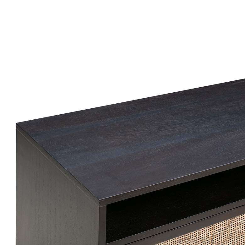 Image 5 TOV Sierra 65" Wide Matte Noir 3-Door Modern Media Console more views