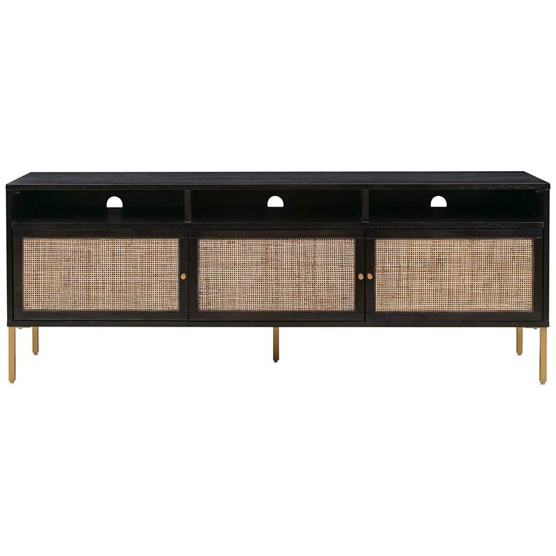 Image 7 TOV Sierra 65" Wide Matte Noir 3-Door Modern Media Console more views