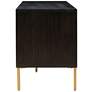 TOV Sierra 65" Wide Matte Noir 3-Door Modern Media Console