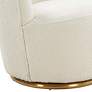 4_TOV Skyla 28 3/4" Wide Modern Luxe Cream Boucle Swivel Chair more views