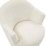 5_TOV Skyla 28 3/4" Wide Modern Luxe Cream Boucle Swivel Chair more views