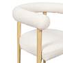 3_TOV Spara 25 1/2" Wide White Cream Boucle Fabric Modern Dining Chair more views