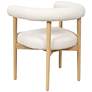 5_TOV Spara 25 1/2" Wide White Cream Boucle Fabric Modern Dining Chair more views