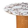 3_TOV Tamara 47" Wide Marble Natural Ash Wood Round Dinette Table more views
