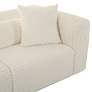 2_TOV Tarra Fluffy 118 1/2" Wide Cream Corduroy Modular Sofa more views