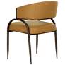 4_TOV Tatum 21 1/4" Wide Tan Vegan Leather Modern Dining Chair more views