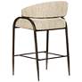 4_TOV Tatum 27 1/4" Cream Textured Boucle Modern Counter Stool more views