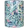 3_TOV Taurus 13" Wide Garden Print Ceramic Outdoor Accent Stool more views