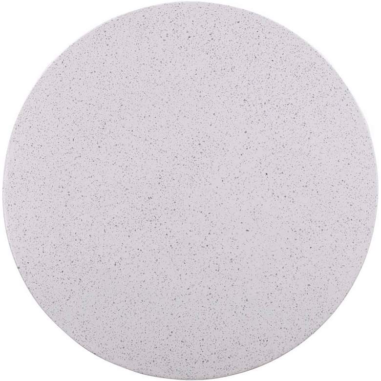 Image 2 TOV Terrazzo 27 1/2" Wide Light Speckled Round Concrete Coffee Table more views