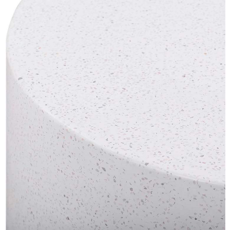 Image 3 TOV Terrazzo 27 1/2" Wide Light Speckled Round Concrete Coffee Table more views