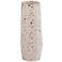 TOV Terrazzo 6 3/4" High White Concrete Modern Decorative Vase