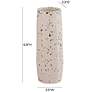 2_TOV Terrazzo 6 3/4" High White Concrete Modern Decorative Vase more views