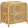 TOV Tina 27 1/4" Wide Natural Cane and Rattan 2-Shelf Nightstand