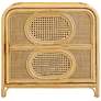 4_TOV Tina 27 1/4" Wide Natural Cane and Rattan 2-Shelf Nightstand more views