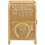 6_TOV Tina 27 1/4" Wide Natural Cane and Rattan 2-Shelf Nightstand more views