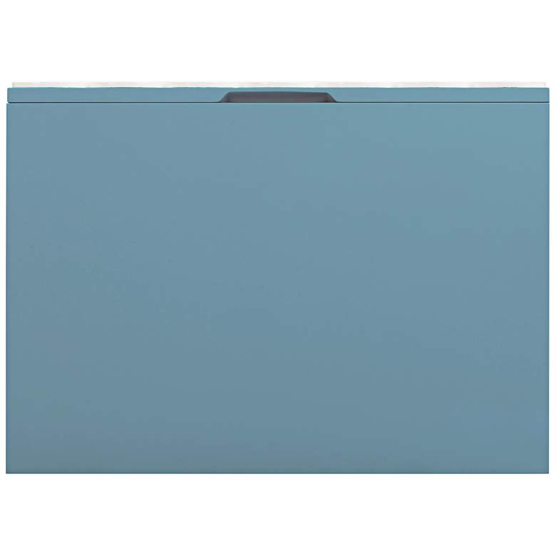 Image 4 TOV Tori Motif 23" Wide Modern Blue Wood 2-Drawer Nightstand more views