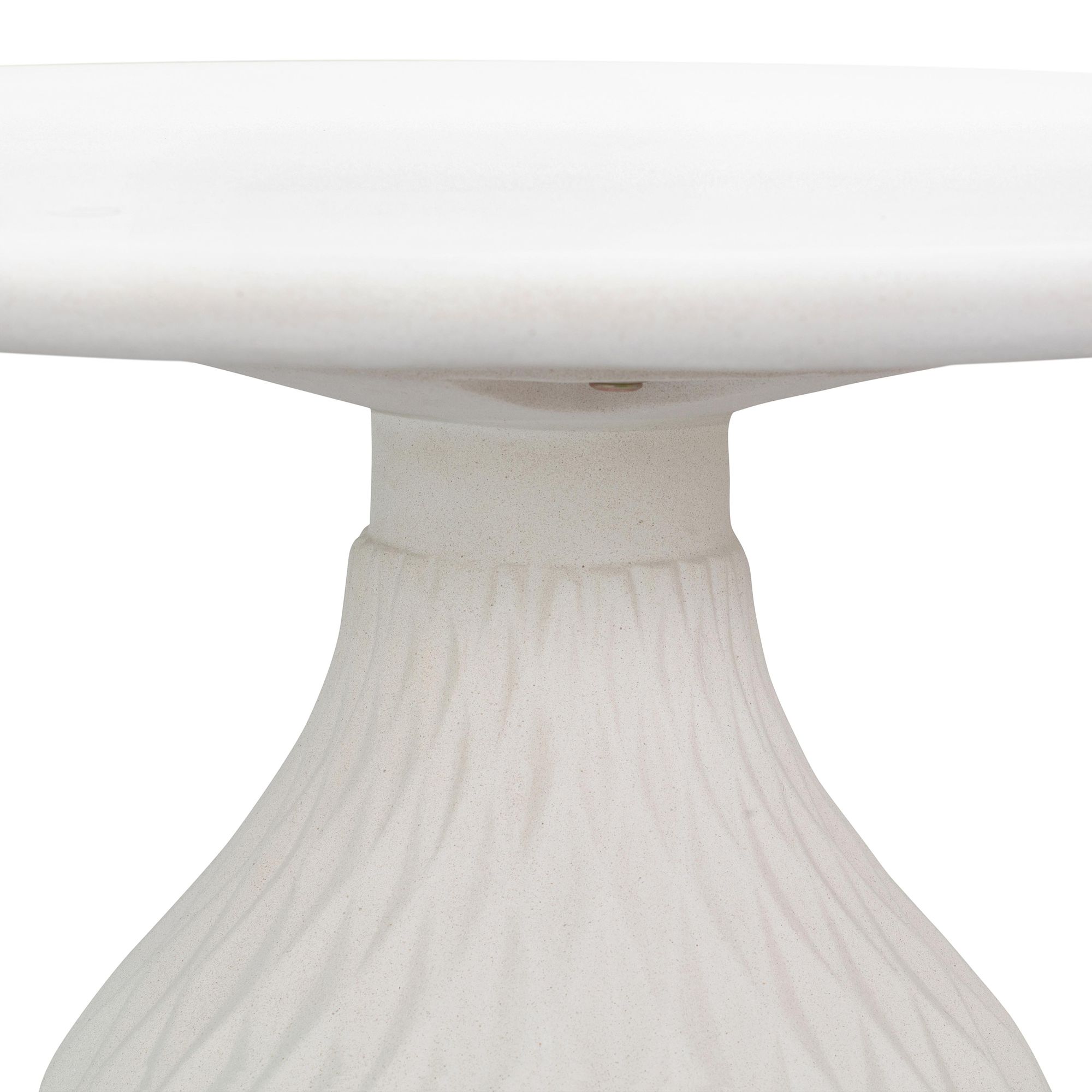 Image 6 TOV Tulum 27 1/2" Wide Modern Ivory Concrete Round Coffee Table more views