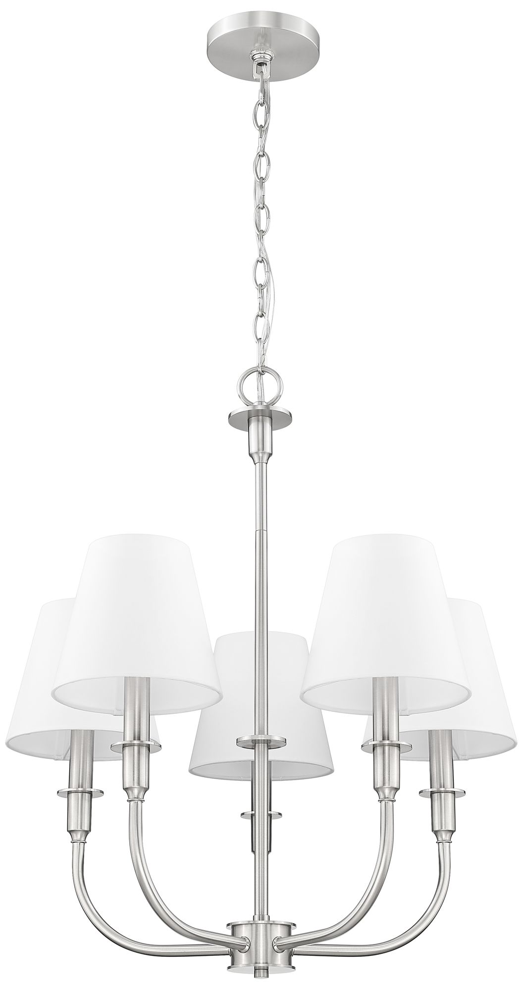 Tova by Z-Lite Brushed Nickel 5 Light Chandelier