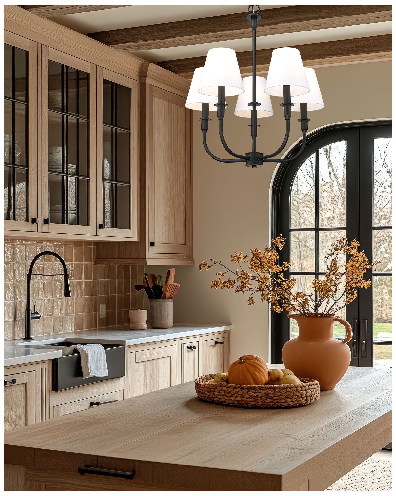 Image 2 Tova by Z-Lite Matte Black 5 Light Chandelier more views