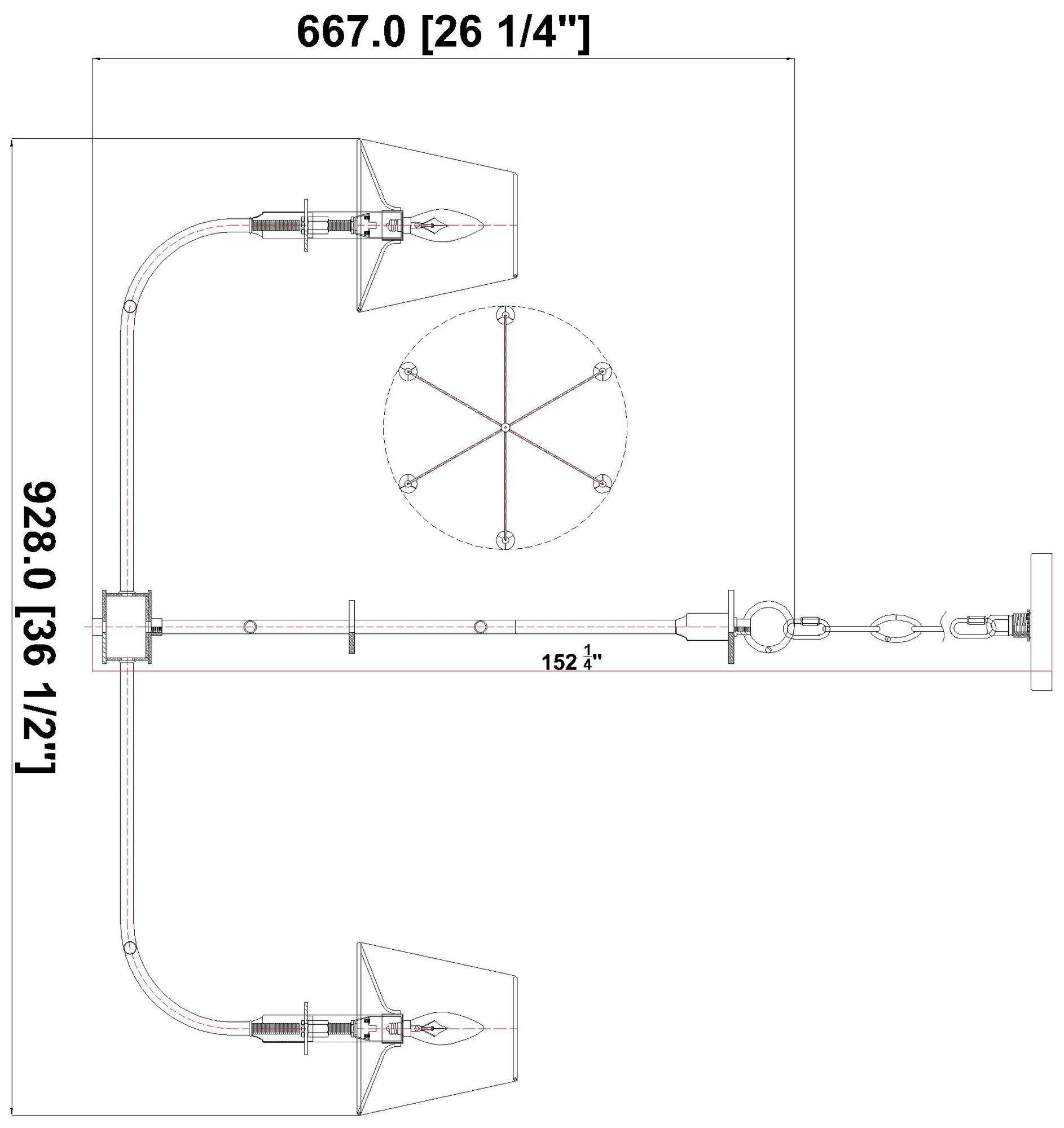 Tova by Z-Lite Matte Black 6 Light Chandelier
