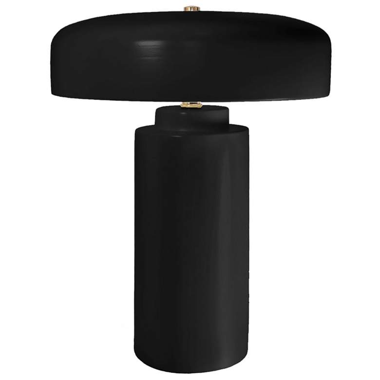 Image 1 Tower 16.5 inch Tall Carbon Matte Black Ceramic Table Lamp