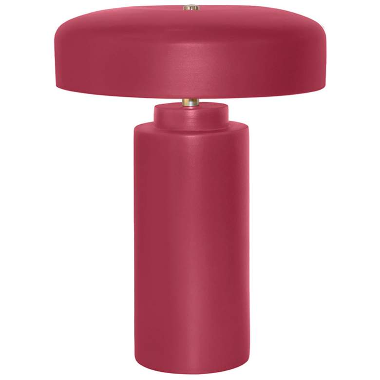 Image 1 Tower 16.5 inch Tall Cerise Ceramic Table Lamp