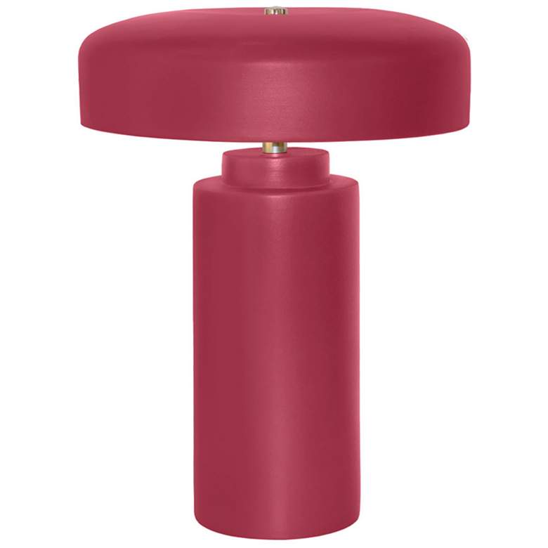 Image 1 Tower 16.5" Tall Cerise Ceramic Table Lamp
