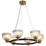1_Towlnession 6-Light Black Gold Chandelier
