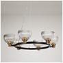 3_Towlnession 6-Light Black Gold Chandelier more views