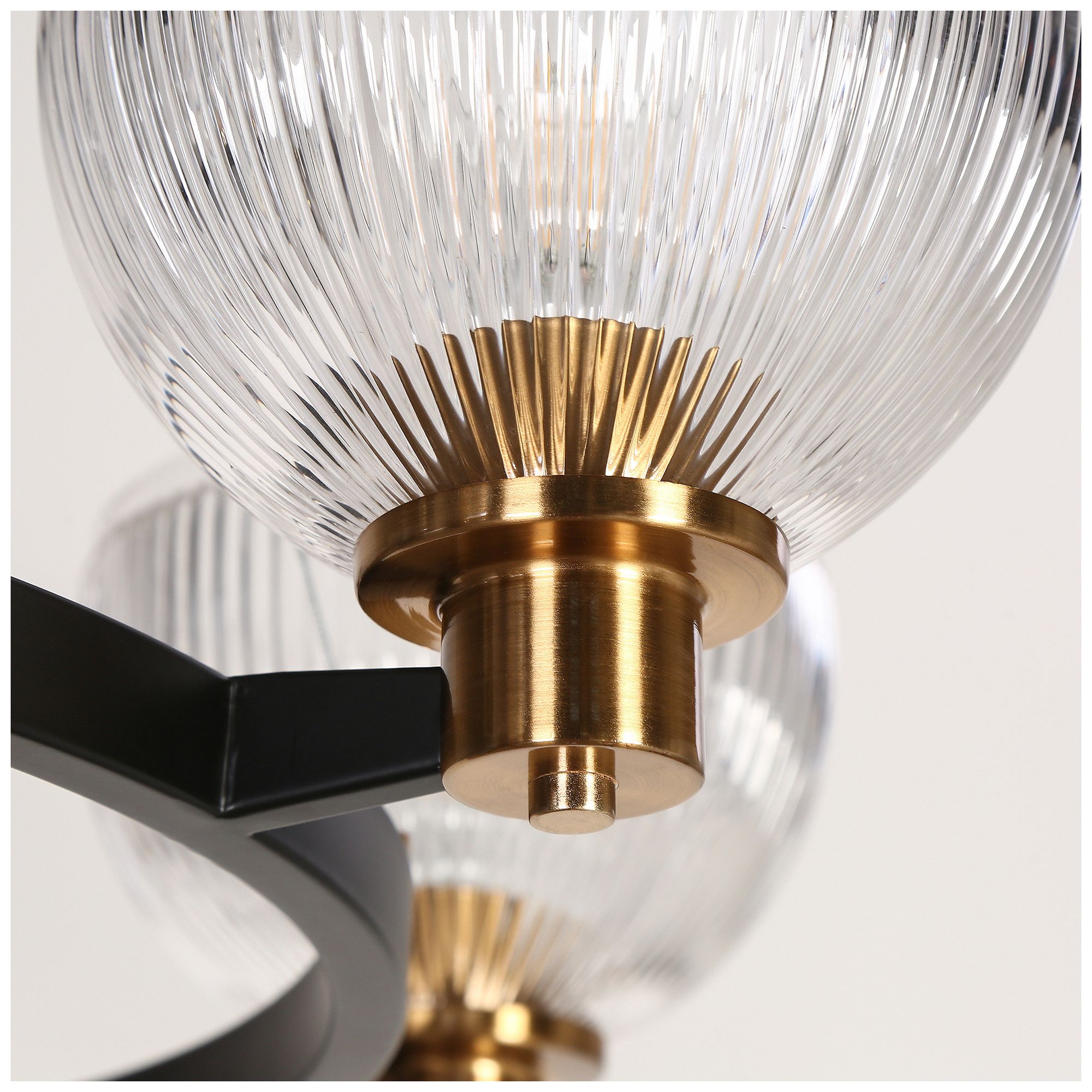 Image 4 Towlnession 6-Light Black Gold Chandelier more views