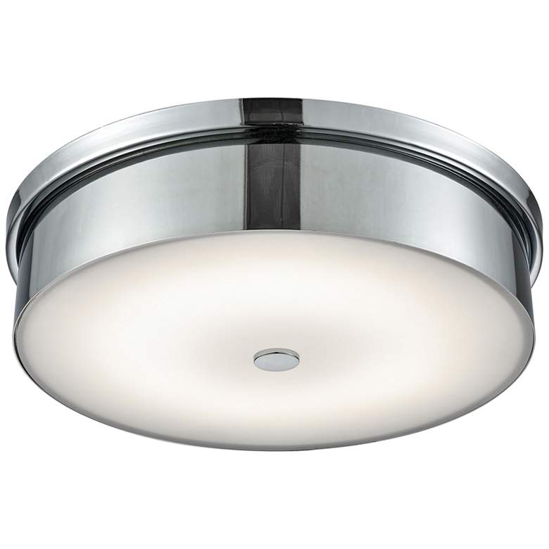 Image 1 Towne 15" Wide Chrome Round LED Ceiling Light